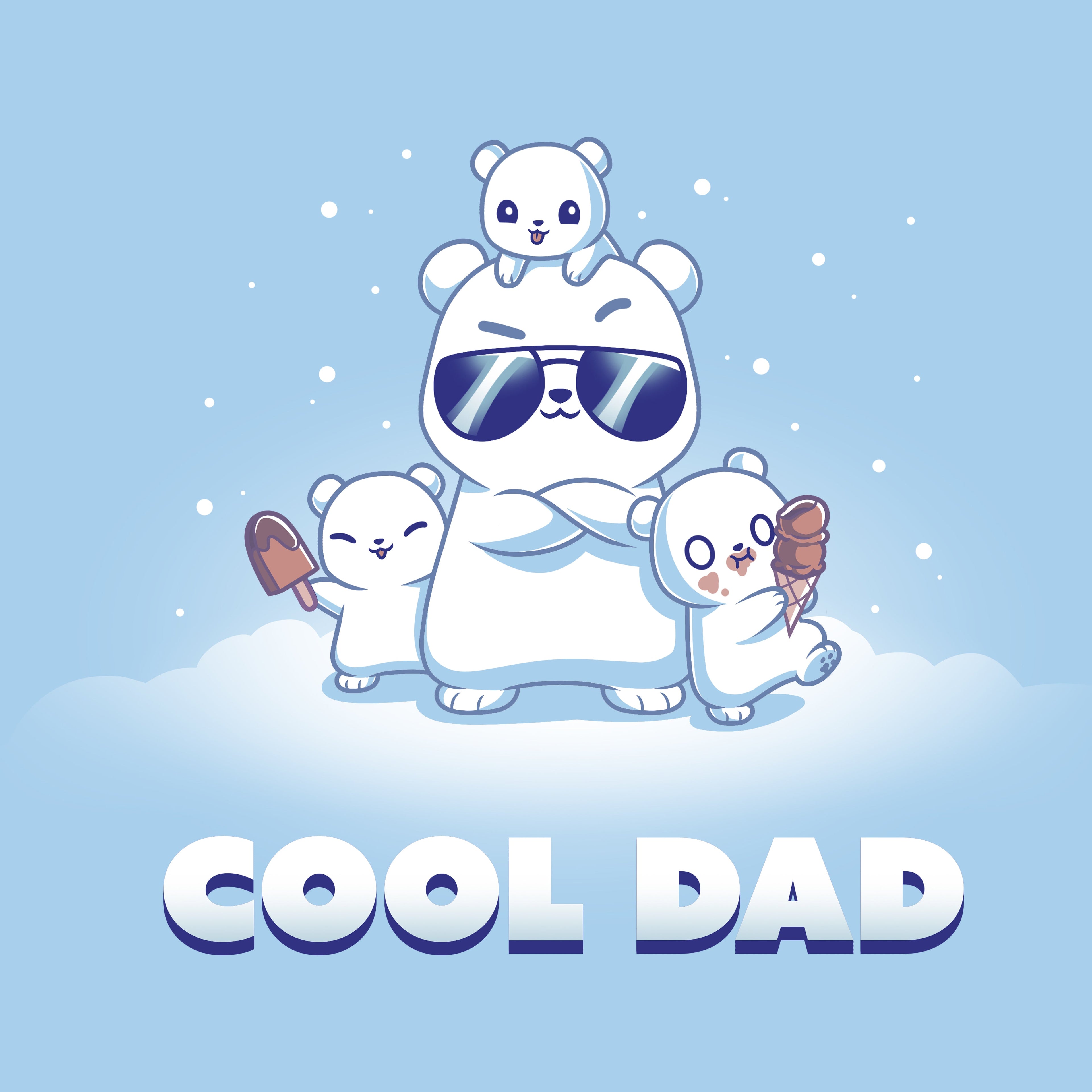 Cool Dad (Polar Bear) - Adult & Kids T-Shirts, Sweatshirts & Hoodies apparel design preview 1