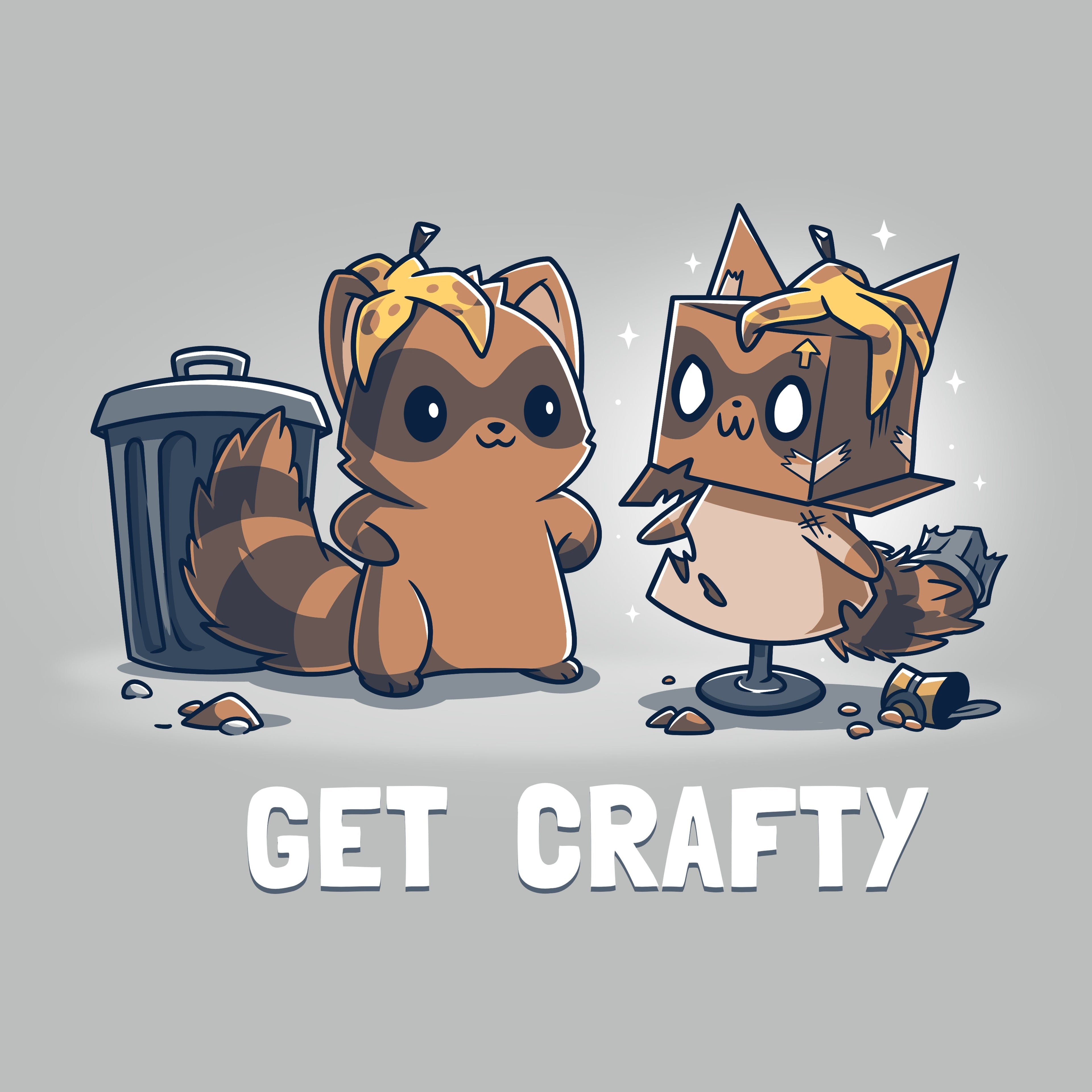 Crafty Raccoon - Adult & Kids T-Shirts, Sweatshirts & Hoodies apparel design preview 1