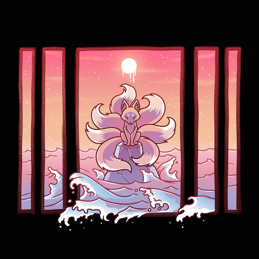 Ocean Kitsune - Adult & Kids T-Shirts, Sweatshirts & Hoodies apparel design preview 1