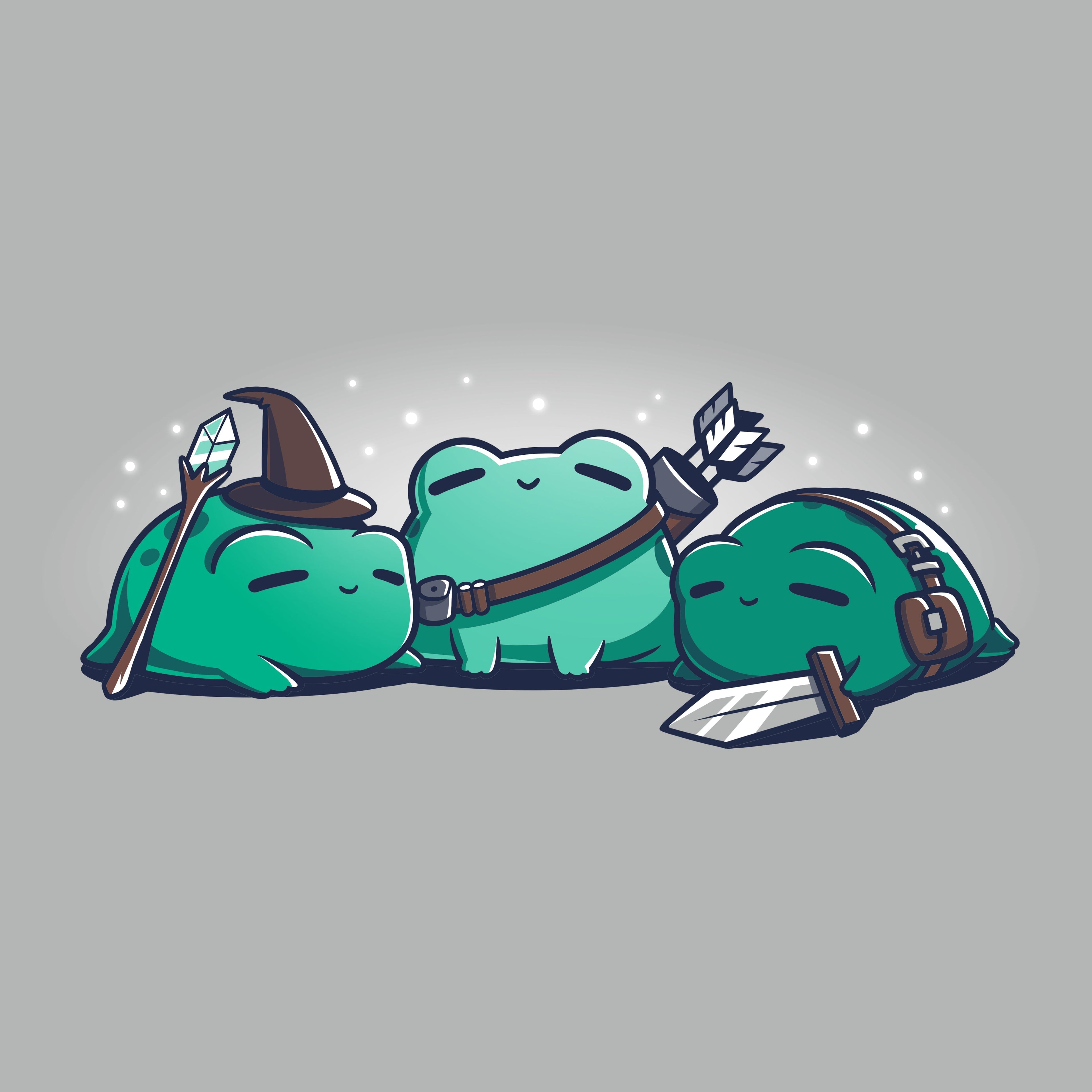 RPG Frogs - Adult & Kids T-Shirts, Sweatshirts & Hoodies apparel design preview 1