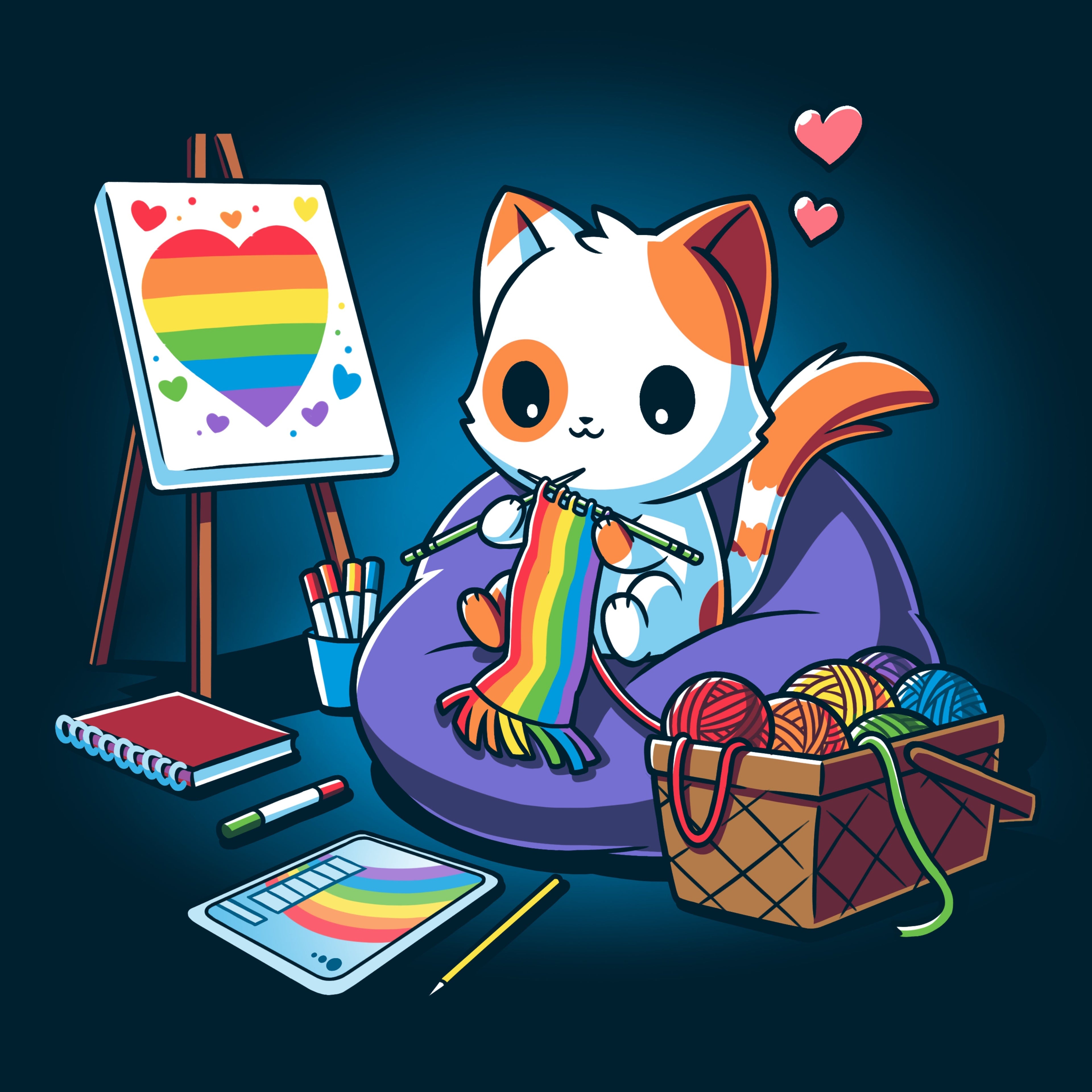 Arts and Crafts Rainbows - Adult & Kids T-Shirts, Sweatshirts & Hoodies apparel design preview 1
