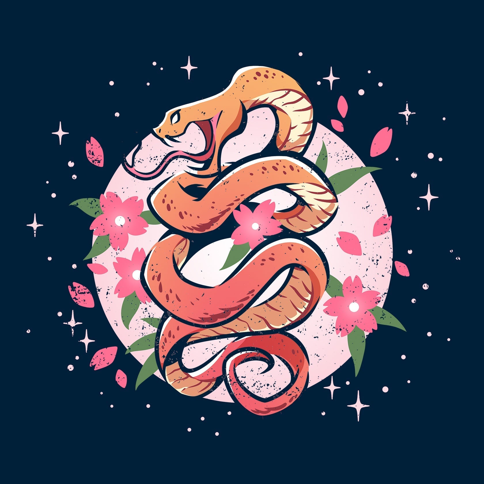 Enchanting Snake - Adult & Kids T-Shirts, Sweatshirts & Hoodies apparel design preview 1
