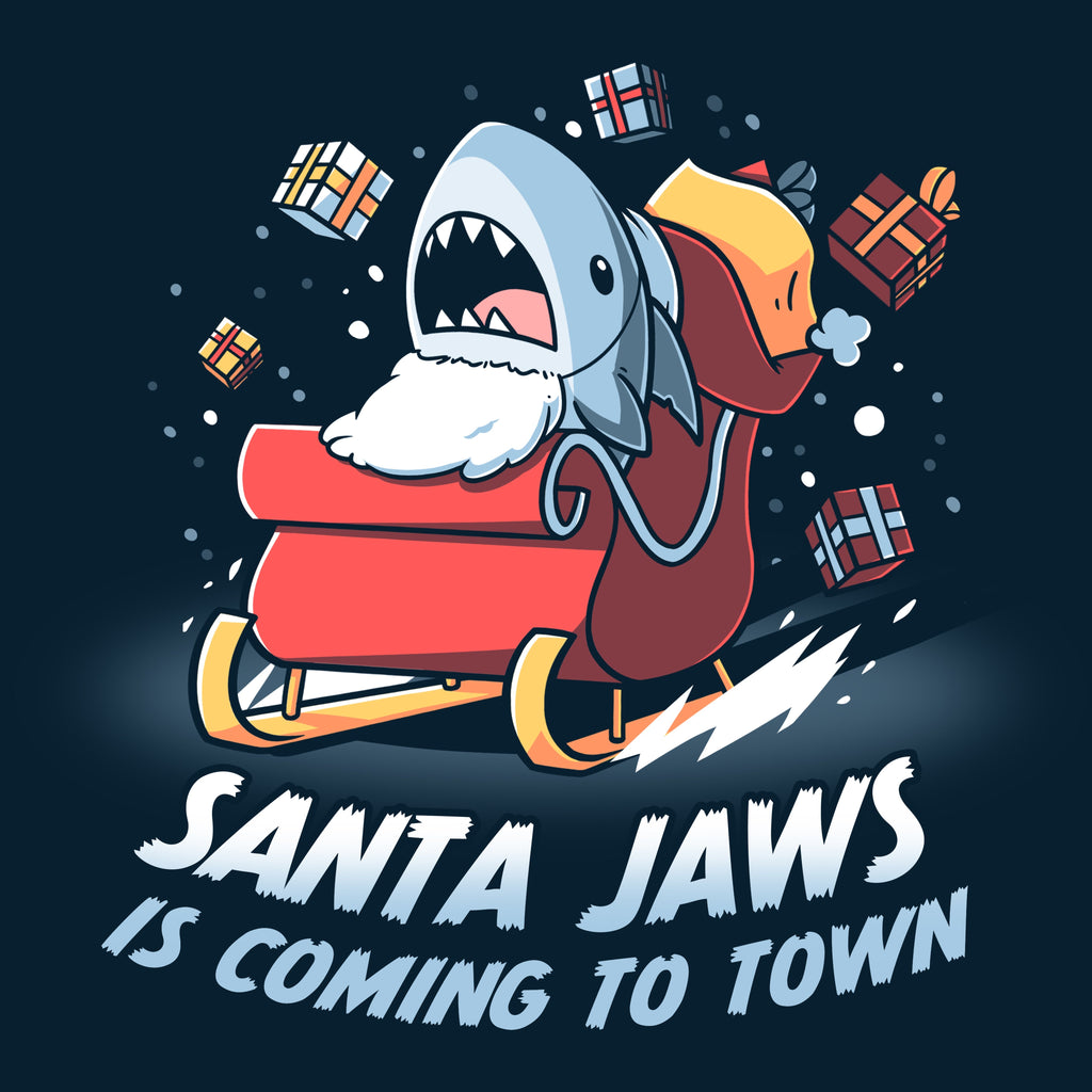 Santa Jaws is Coming to Town - Adult & Kids T-Shirts, Sweatshirts & Hoodies apparel design preview 1