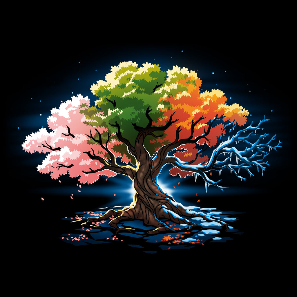 Seasonal Tree - Adult & Kids T-Shirts, Sweatshirts & Hoodies apparel design preview 1