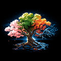 Seasonal Tree - Adult & Kids T-Shirts, Sweatshirts & Hoodies apparel design preview 1