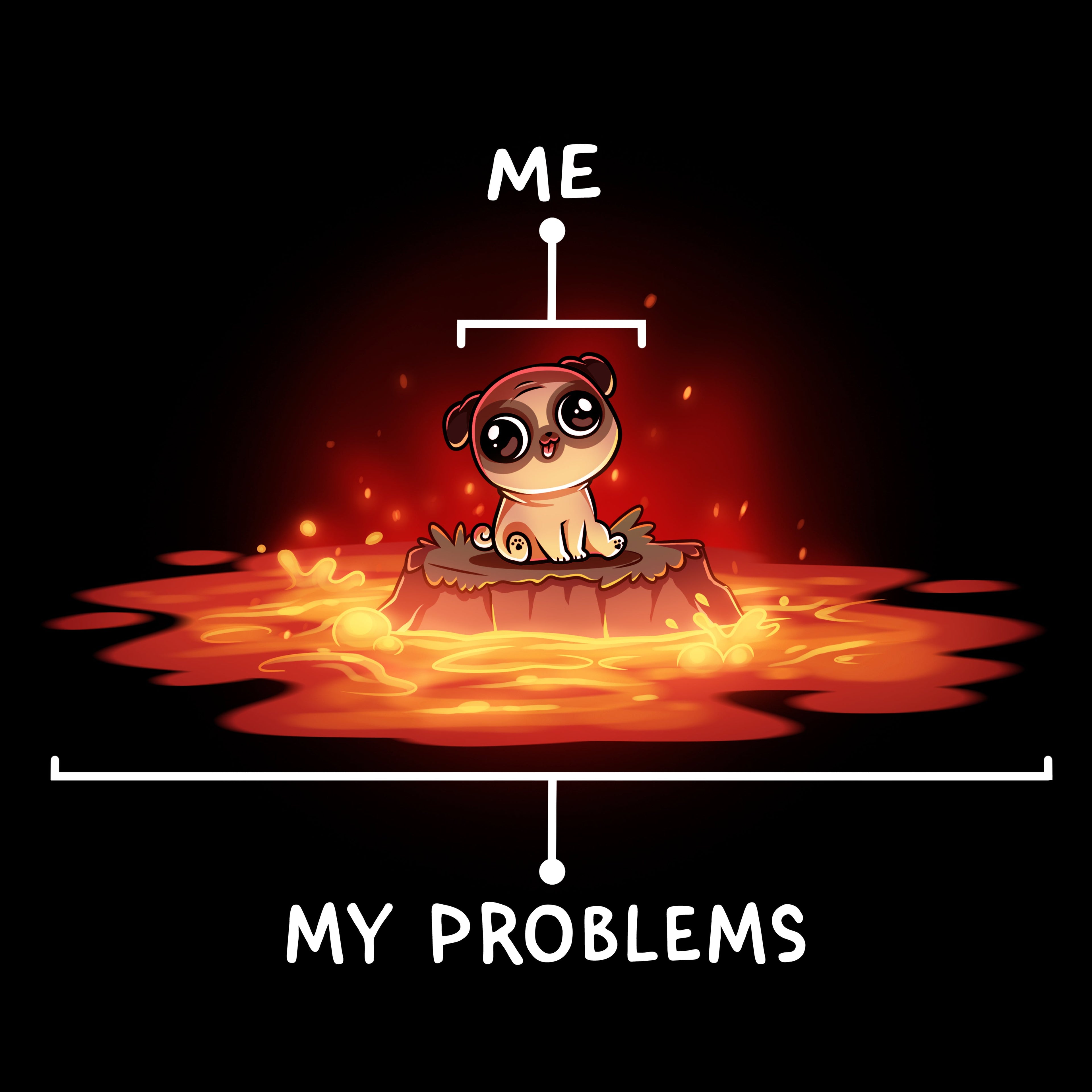 Surrounded by Problems - Adult & Kids T-Shirts, Sweatshirts & Hoodies apparel design preview 1