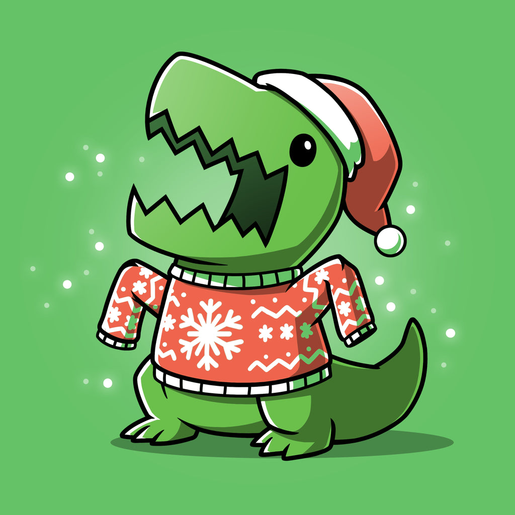 T-Rex Christmas Sweater - Adult & Kids T-Shirts, Sweatshirts & Hoodies apparel design preview 1