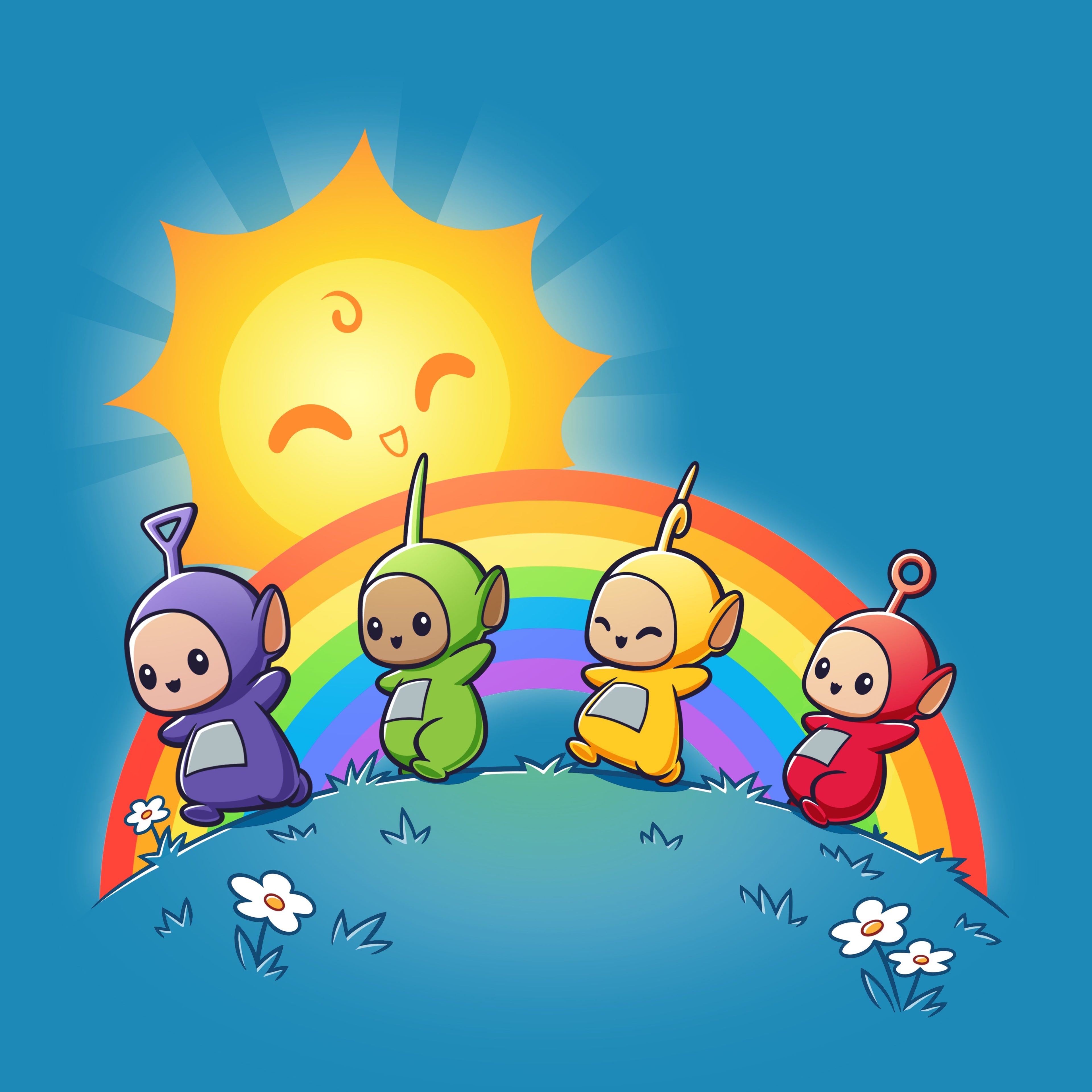 Time for Teletubbies - Adult & Kids T-Shirts, Sweatshirts & Hoodies apparel design preview 1