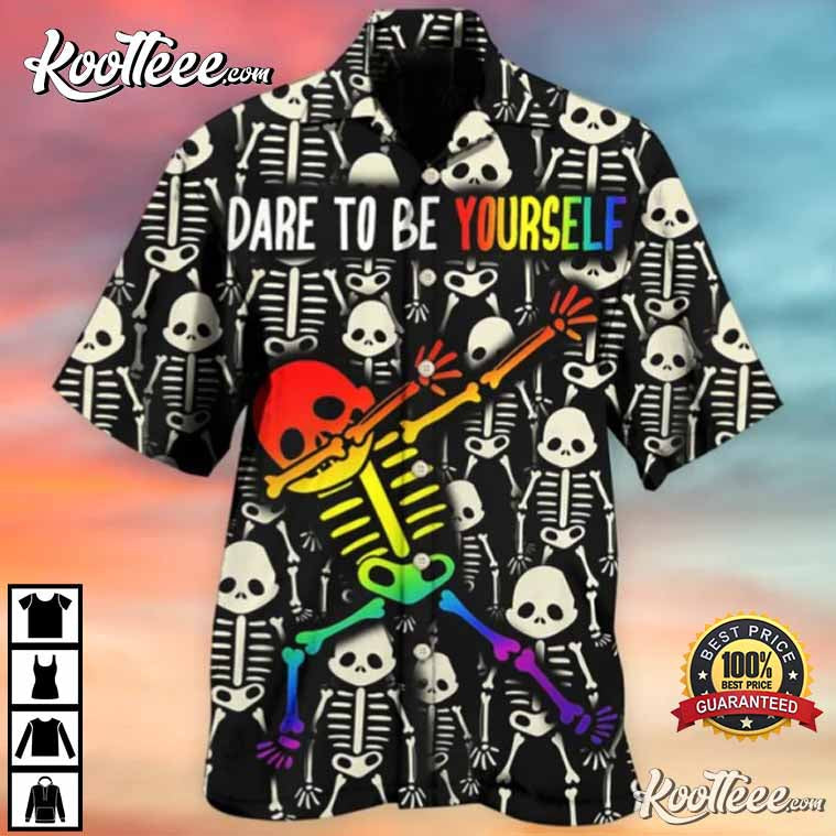 LGBT Dare To Be Yourself Style Hawaiian - Adult & Kids T-Shirts, Sweatshirts & Hoodies apparel design preview 1