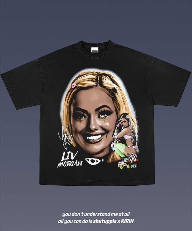 LIV MORGAN 1.0 VINTAGE FAN - Adult & Kids T-Shirts, Sweatshirts & Hoodies apparel design preview 1