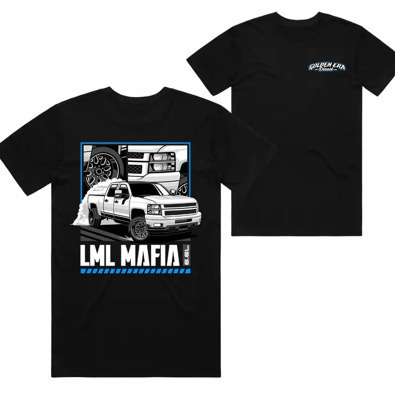 LML Mafia White Truck Enthusiasts Car Automotive - Adult & Kids T-Shirts, Sweatshirts & Hoodies apparel design preview 1