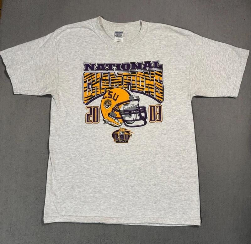 LSU Louisiana State Tigers SEC Football Vtg Y2K - Adult & Kids T-Shirts, Sweatshirts & Hoodies apparel design preview 1