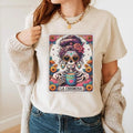 La Chismosa Loterí Tarot Card Mexican Spanish Catrina - Adult & Kids T-Shirts, Sweatshirts & Hoodies apparel design preview 1
