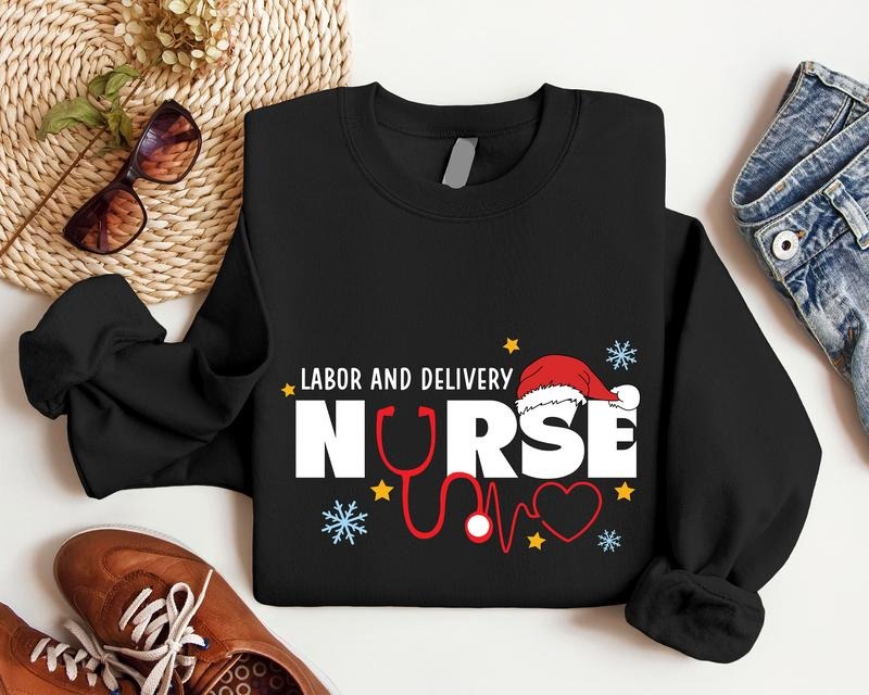 Labor Delivery Nurse L&D Crew Winter Matching - Adult & Kids T-Shirts, Sweatshirts & Hoodies apparel design preview 1