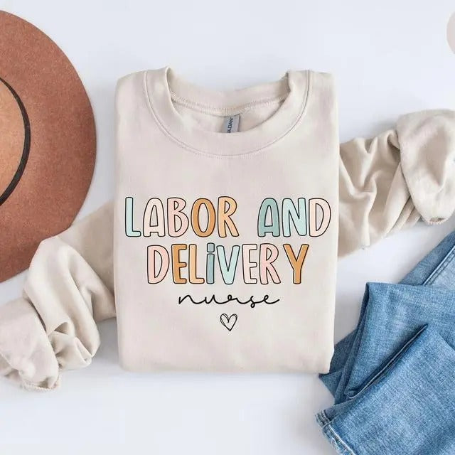 Labor Delivery Nurse L&D - Adult & Kids T-Shirts, Sweatshirts & Hoodies apparel design preview 1