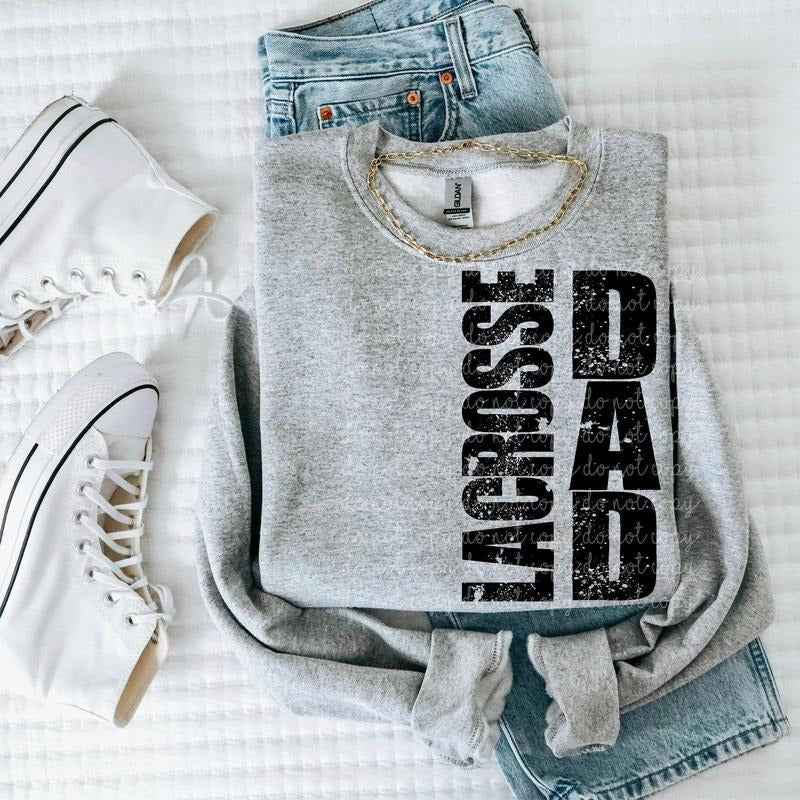 Lacrosse Dad DTF Transfers THIS IS NOT - Adult & Kids T-Shirts, Sweatshirts & Hoodies apparel design preview 1