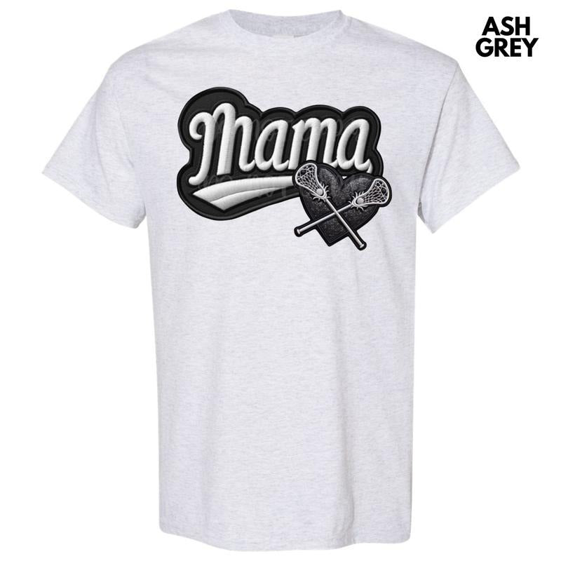 Lacrosse Mama FAKE Embroidery Gildan Short Sleeve - Adult & Kids T-Shirts, Sweatshirts & Hoodies apparel design preview 1