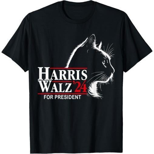 Cat Harris Walz 24 President Election Made Usa - Adult & Kids T-Shirts, Sweatshirts & Hoodies apparel design preview 1