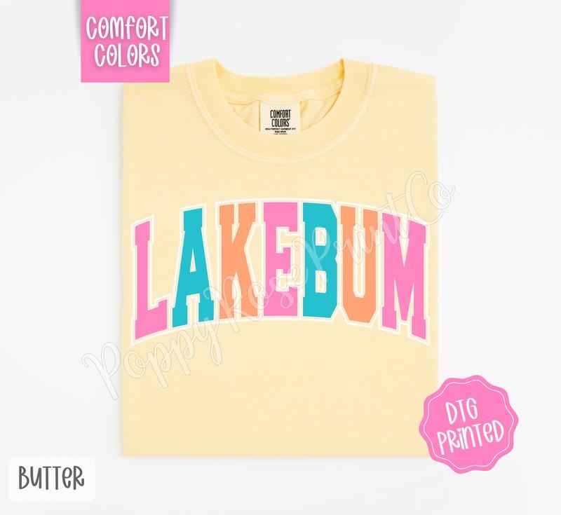 Lakebum Comfort Colors Cute Lake Summer Her - Adult & Kids T-Shirts, Sweatshirts & Hoodies apparel design preview 1