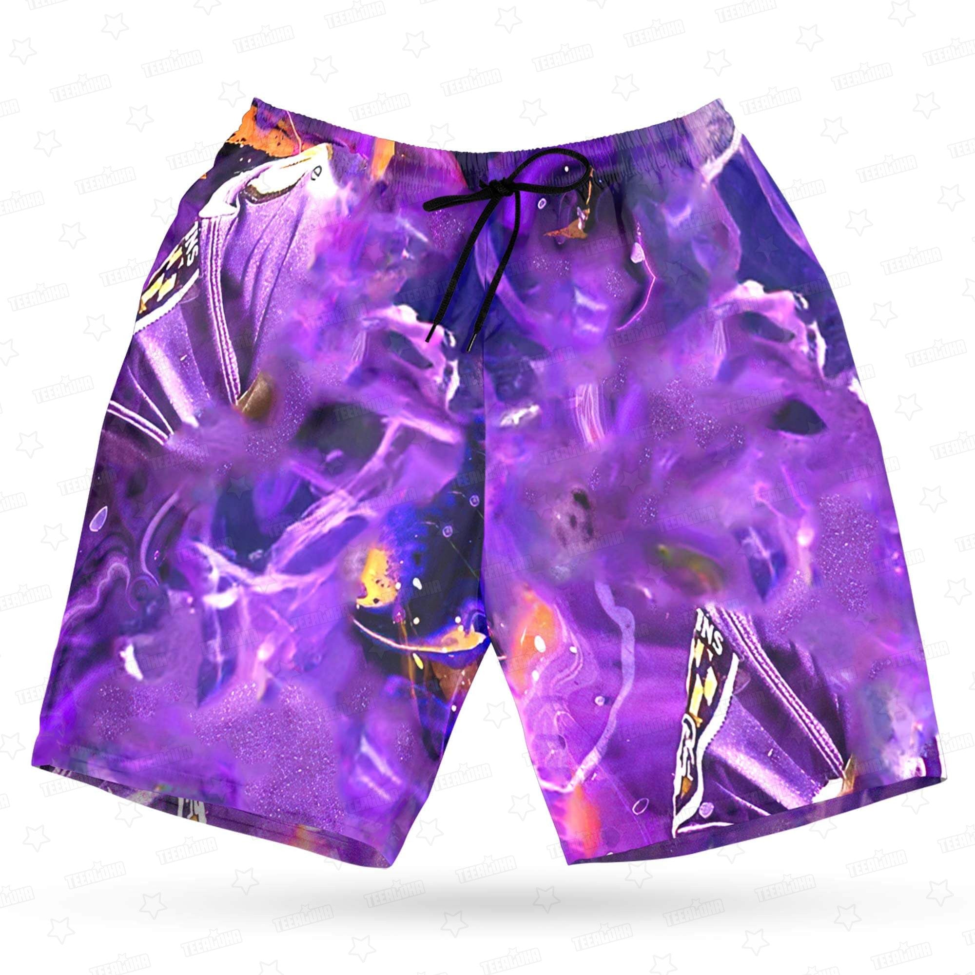 Lamar Jackson Ravens Hawaiian Gridiron Majesty by - Adult & Kids T-Shirts, Sweatshirts & Hoodies apparel design preview 1