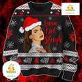 Lana Del Rey Holiday Knit Santa Snowflake Ugly Christmas Sweater - Holiday Gift product image