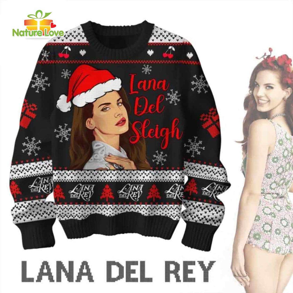 Lana Del Sleigh Lana Del Rey Ugly Christmas Sweater - Holiday Gift product image