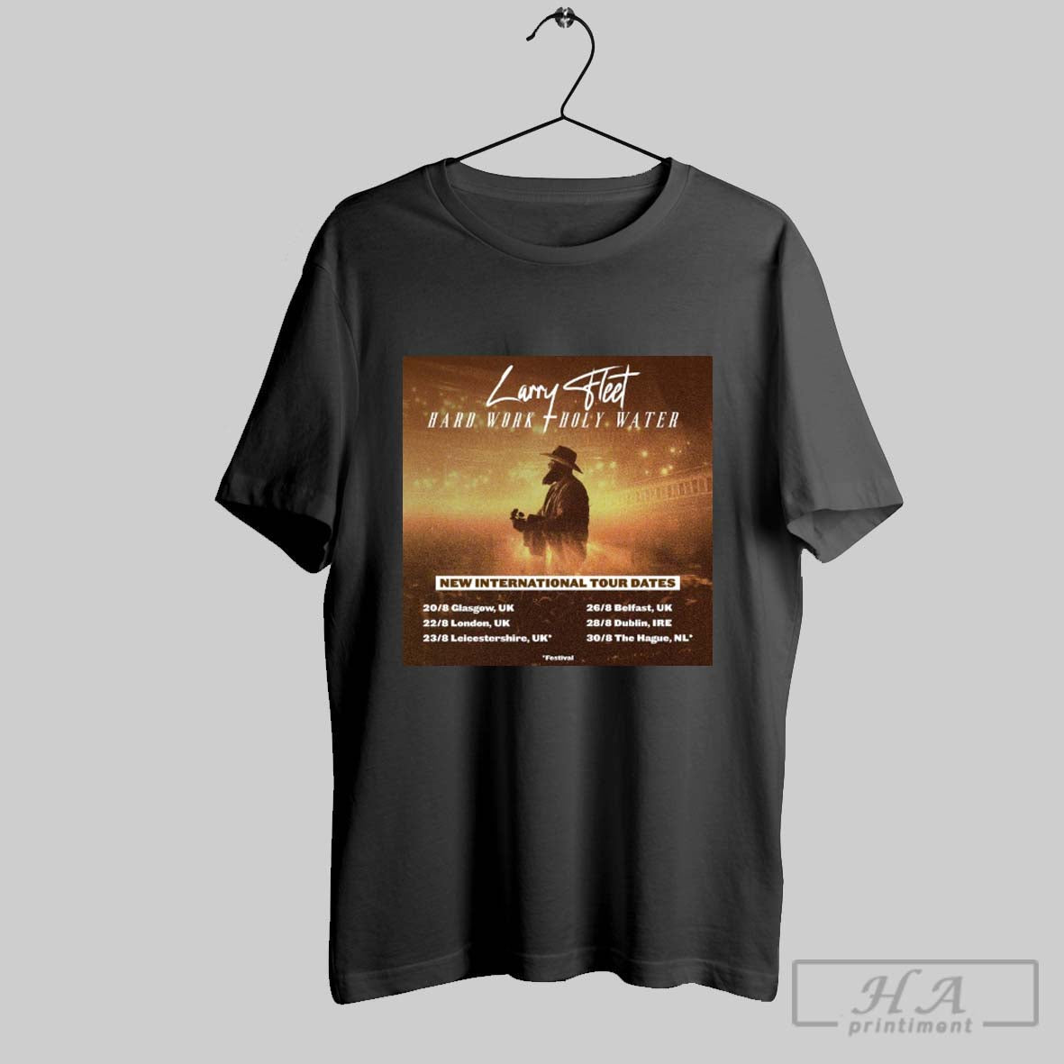 Larry Fleet Hard Work Holy Water New International - Adult & Kids T-Shirts, Sweatshirts & Hoodies apparel design preview 1