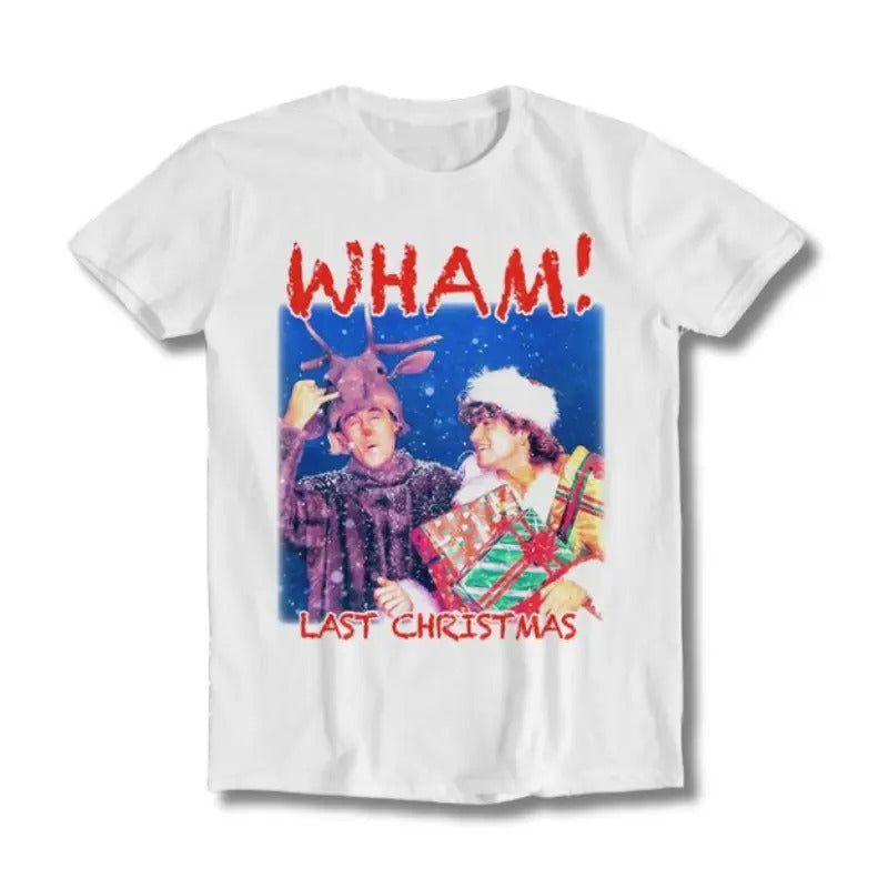 Last Wham Xmas Santa Music Funny Retro Top Womenswear - Adult & Kids T-Shirts, Sweatshirts & Hoodies apparel design preview 1