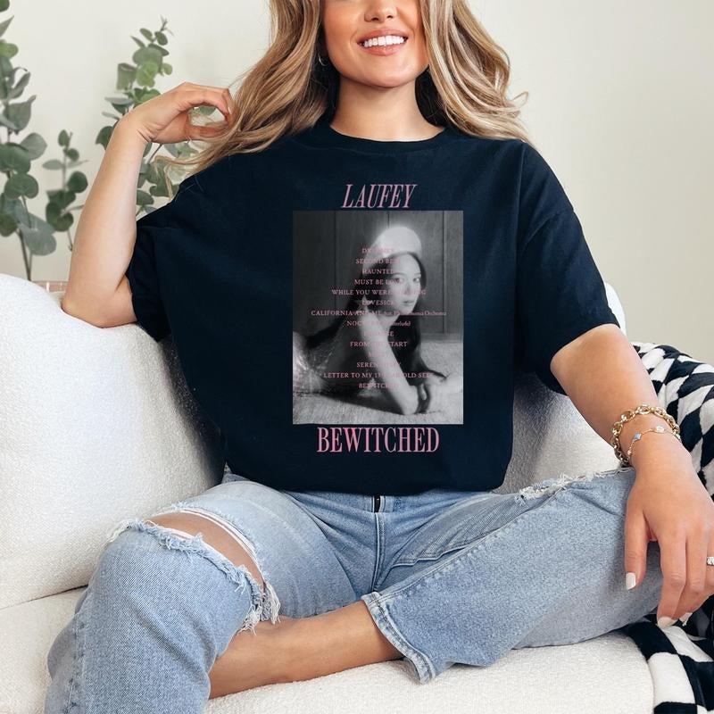 Laufey Vintage Bewitched Retro Tour - Adult & Kids T-Shirts, Sweatshirts & Hoodies apparel design preview 1