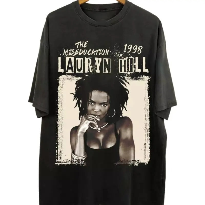 Lauryn Hill Rapp Retro 90s Streetwear Classic Cotton - Adult & Kids T-Shirts, Sweatshirts & Hoodies apparel design preview 1