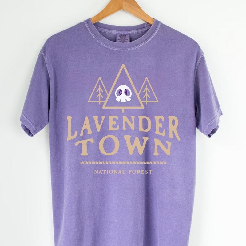 Lavender Town National Forest Inspired Comfort Colors - Adult & Kids T-Shirts, Sweatshirts & Hoodies apparel design preview 1