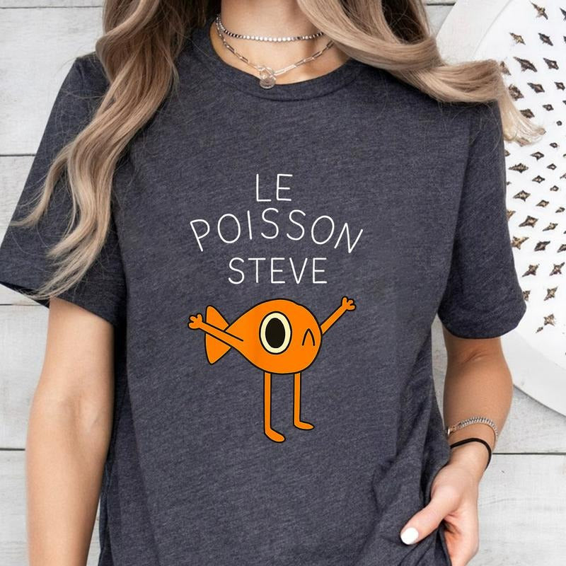 Le Poisson Steve Funny Meme Viral Cute Fun Animal - Adult & Kids T-Shirts, Sweatshirts & Hoodies apparel design preview 1