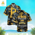 Pittsburgh Pirates Hawaiian Stylish MLB Baseball - Adult & Kids T-Shirts, Sweatshirts & Hoodies apparel design preview 1
