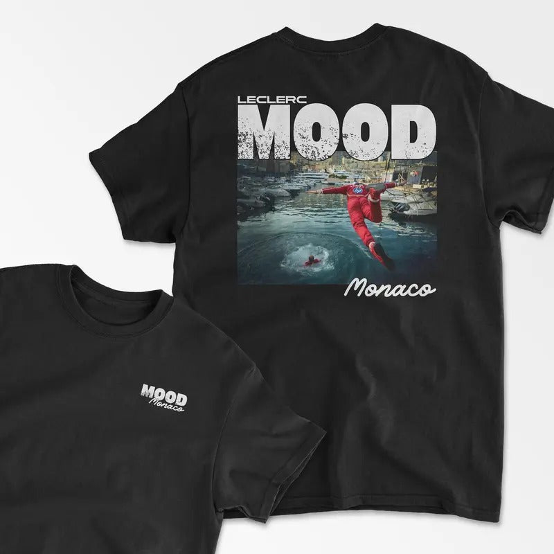 Leclerc Mood Inspired Racing Driver Monte Carlo - Adult & Kids T-Shirts, Sweatshirts & Hoodies apparel design preview 1