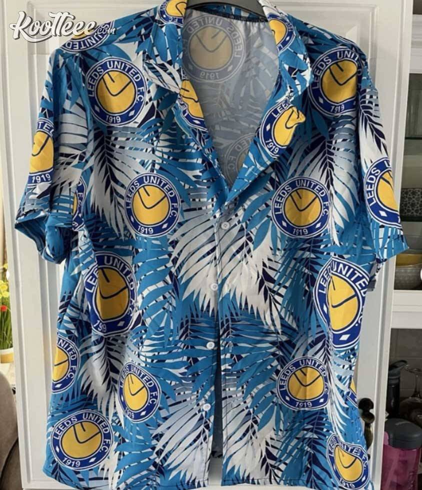 Leeds United Tropical Blue Hawaiian - Adult & Kids T-Shirts, Sweatshirts & Hoodies apparel design preview 1