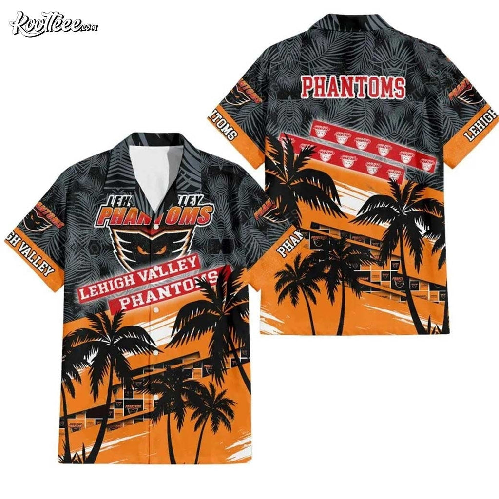 Lehigh Valley Phantoms AHL Hawaiian - Adult & Kids T-Shirts, Sweatshirts & Hoodies apparel design preview 1