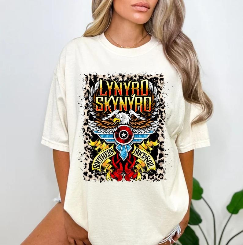 Leopard Lynyarrdd Skynyarrdd Southern Rock &Amp; Roll - Adult & Kids T-Shirts, Sweatshirts & Hoodies apparel design preview 1
