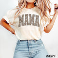 Leopard Mama Varsity Comfort Colors New Mom Life Cute - Adult & Kids T-Shirts, Sweatshirts & Hoodies apparel design preview 1