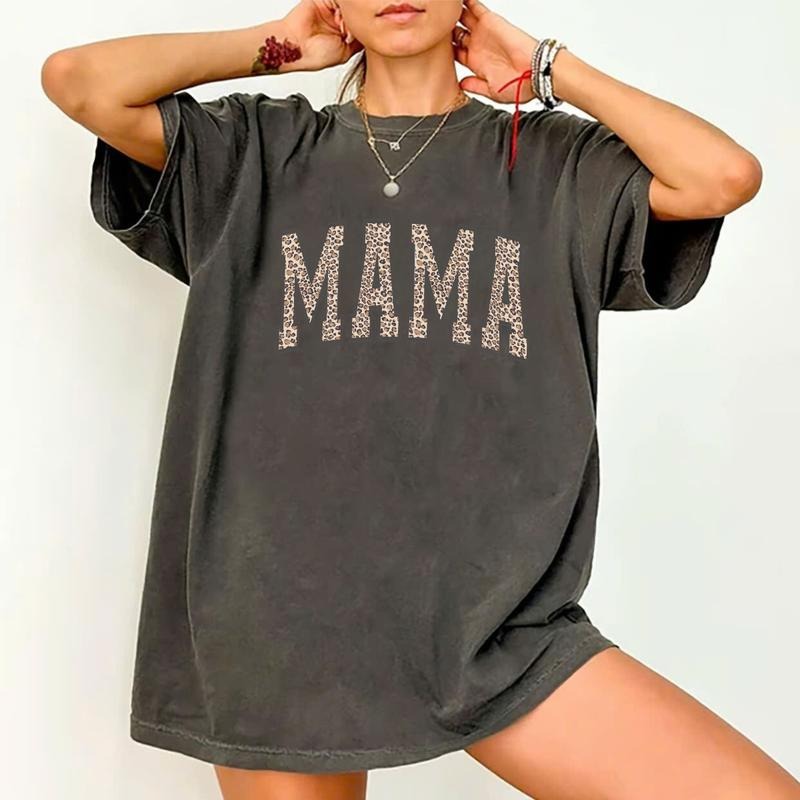 Leopard Mama Mom Retro - Adult & Kids T-Shirts, Sweatshirts & Hoodies apparel design preview 1