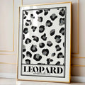 Leopard Print Poster Glitter Details Black White - Adult & Kids T-Shirts, Sweatshirts & Hoodies apparel design preview 1