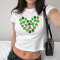 Leopard Shamrock Baby St Patrick'S Day Y2K 2000'S - Adult & Kids T-Shirts, Sweatshirts & Hoodies apparel design preview 1