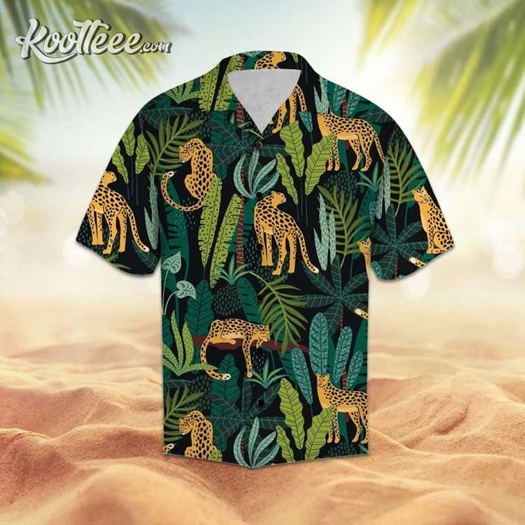 Leopard Tropical Summer Hawaiian - Adult & Kids T-Shirts, Sweatshirts & Hoodies apparel design preview 1