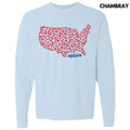 Leopard United States Puff Comfort Colors - Adult & Kids T-Shirts, Sweatshirts & Hoodies apparel design preview 1