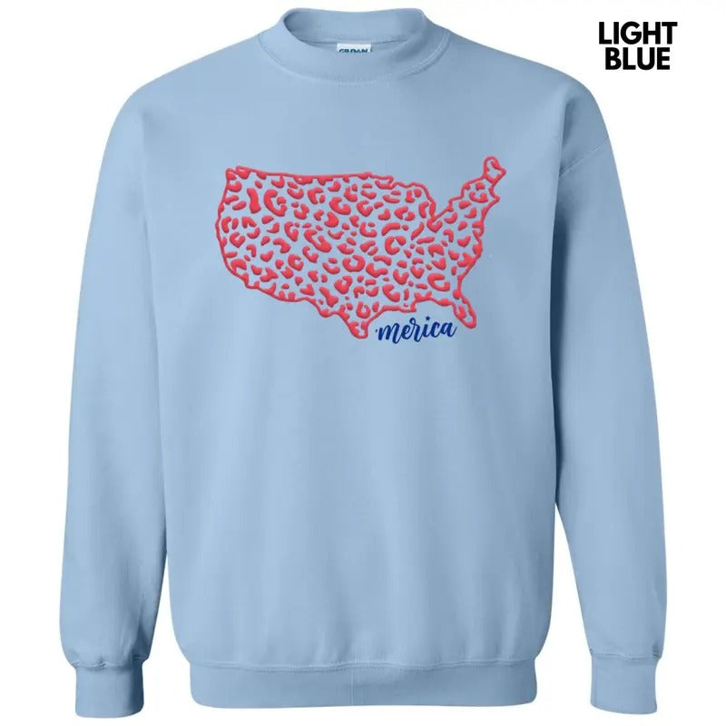 Leopard United States Puff - Adult & Kids T-Shirts, Sweatshirts & Hoodies apparel design preview 1