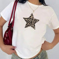 Leopard Print Star Baby Animal Babytee Y2k Collar - Adult & Kids T-Shirts, Sweatshirts & Hoodies apparel design preview 1