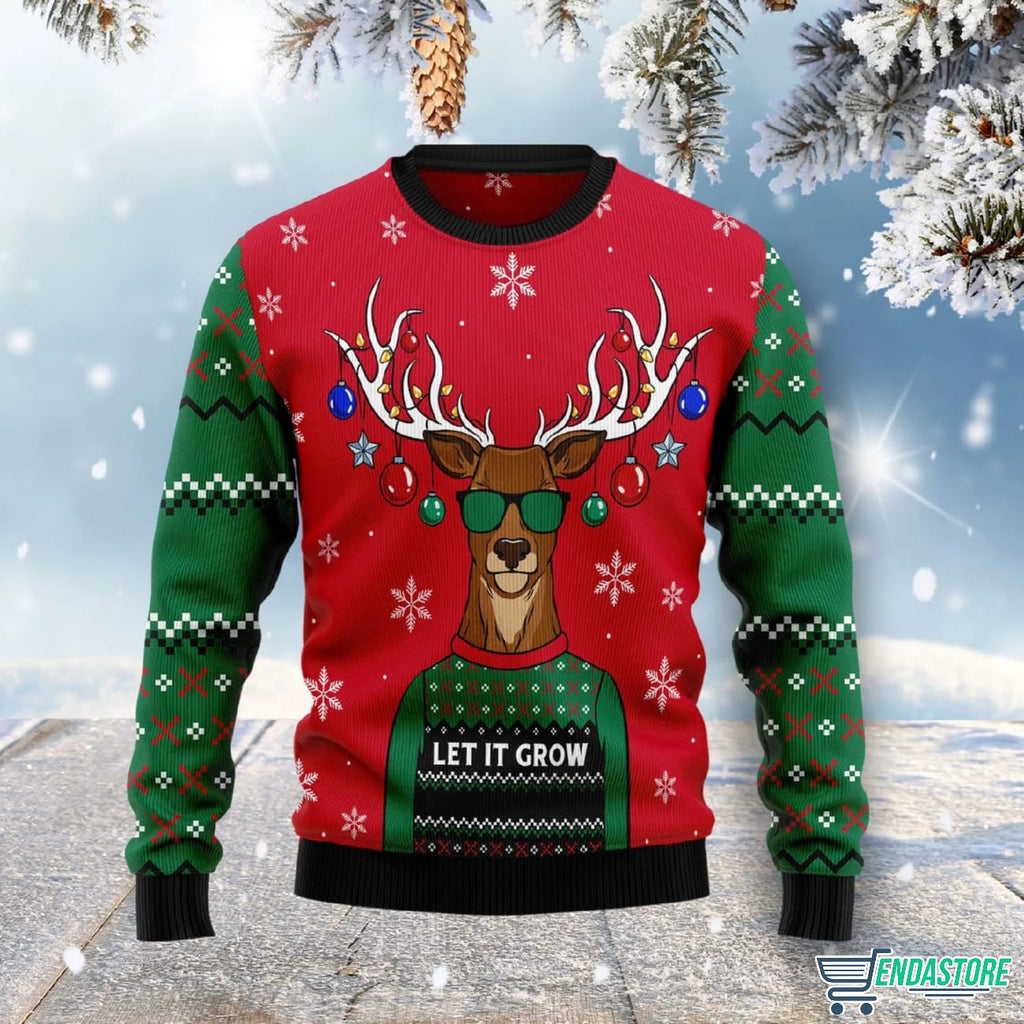 Let It Glow 3D Ugly Christmas Sweater - Holiday Gift product image