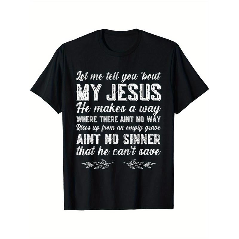 Let Me Tell You About My Jesus Christian Made USA - Adult & Kids T-Shirts, Sweatshirts & Hoodies apparel design preview 1
