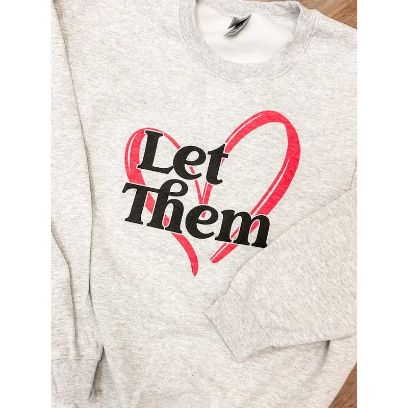 Let Them Heart Top - Adult & Kids T-Shirts, Sweatshirts & Hoodies apparel design preview 1