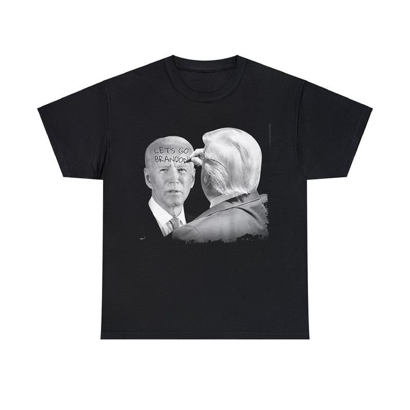 Let'S Go Brandon Trump Writes Biden'S Forehead Casual - Adult & Kids T-Shirts, Sweatshirts & Hoodies apparel design preview 1