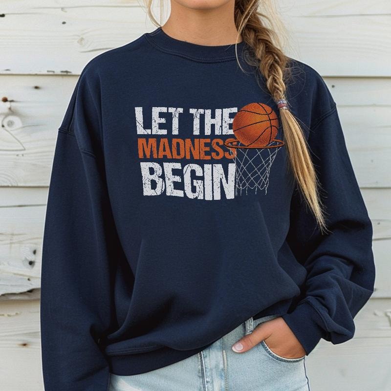 Let Madness Begin Basketball March Tournament Group - Adult & Kids T-Shirts, Sweatshirts & Hoodies apparel design preview 1